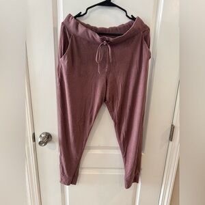 PINK Victoria's Secret Dusty Rose Knit Joggers